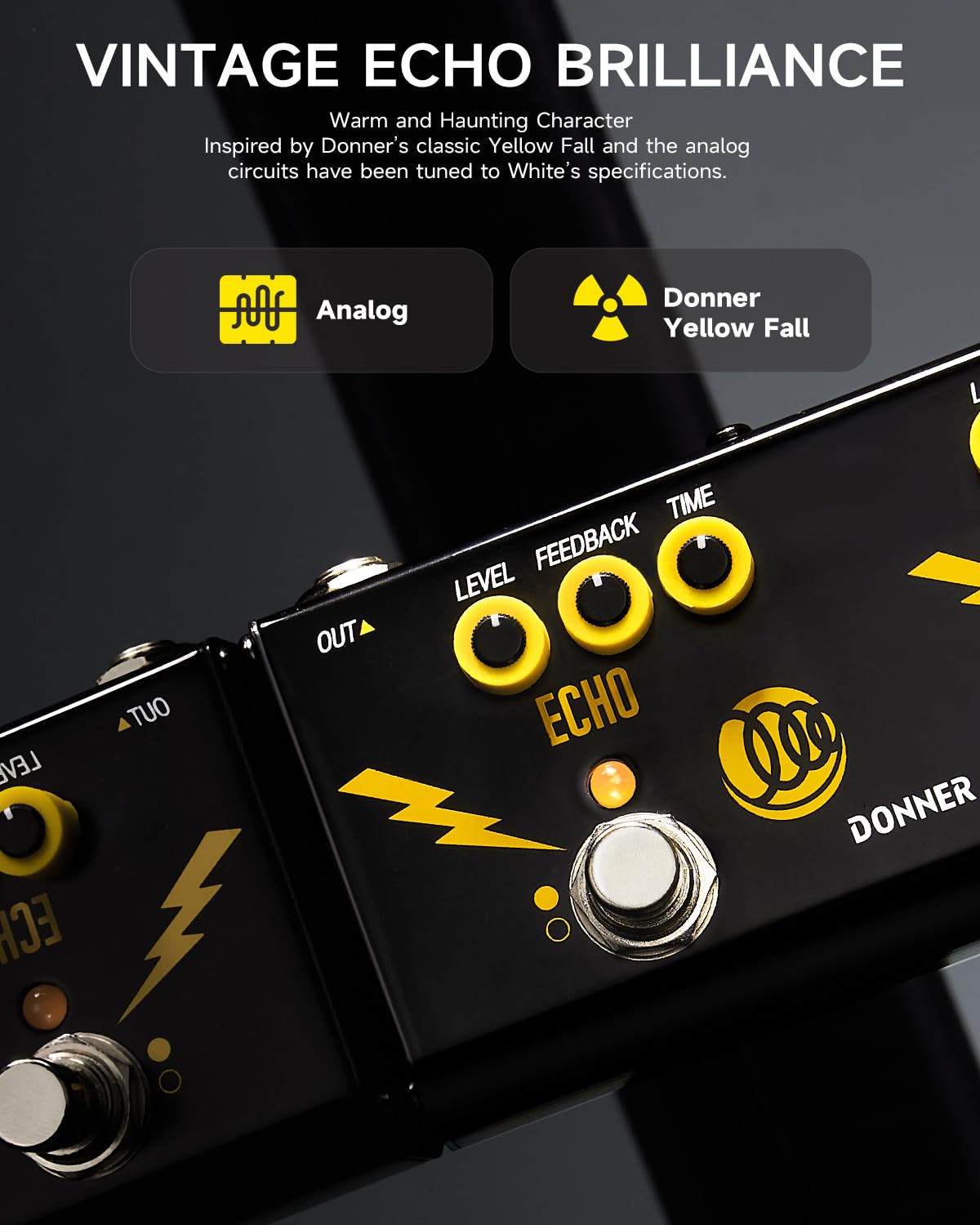 Donner X Third Man Hardware Multi-Effect Pedal, Triple Threat 3-in